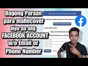 Bagong Paraan para maRecover pa ang Facebook Account without Email o Phone Number