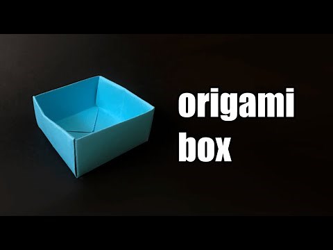 How To Make Simple Origami Box | EASY tutorial