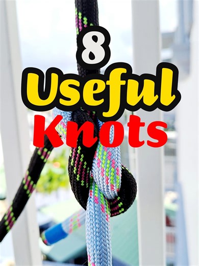 8 Useful Knots | Nots #knotted #techniques #knotts #technicalrescue #outdooradventure #nudo #useful #knots #postoftheday ⚠ Note: Working with knots can be dangerous if you're not experienced. Incorrectly tied knots might fail under pressure, leading to accidents. If you're not an expert, take time to learn proper knot-tying techniques or seek guidance from those who are knowledgeable. Safety should always be a priority. ⚠ | Nots