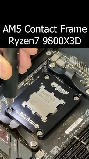 Ryzen 7 9800X3D AM5 Kontaktrahmen - Thermal Grizzly #meatballdeluxe