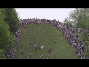 The Annual Cheese Rolling event on Coopers Hill, Gloucestershire