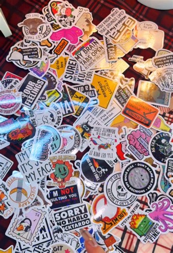 130 Funny Vinyl Waterproof Stickers for All Uses