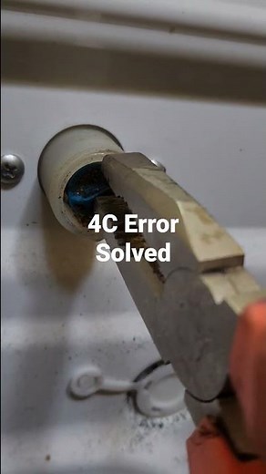 Samsung washing machine 4C error code solved #shorts