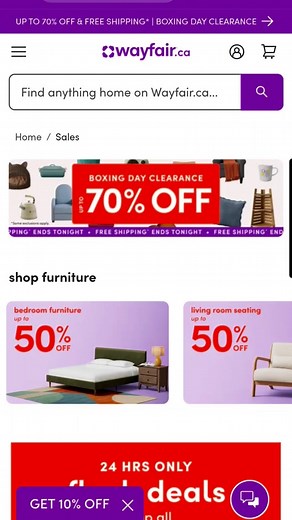 SayRish |  BOXING DAY SALE IS LIVE!  Wayfair Canada is serving major deals and I had to screen-record my fave finds  From home décor to... | Instagram