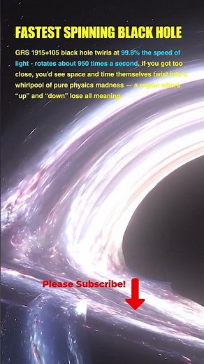 The Fastest Spinning Black Hole in the Universe 🌌⚡