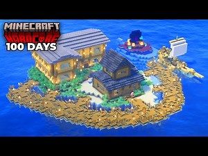 Surviving 100 Days STRANDED on an ISLAND in Minecraft