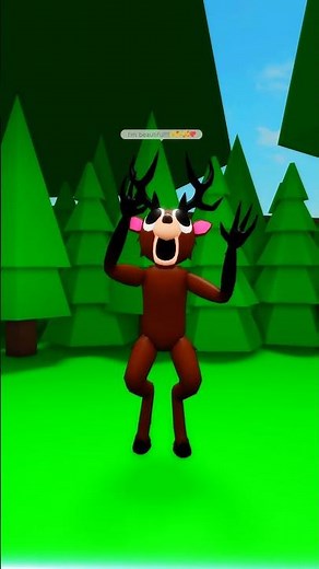 the deer teaches his baby deer how to be strong😤🥺#robloxshorts #roblox