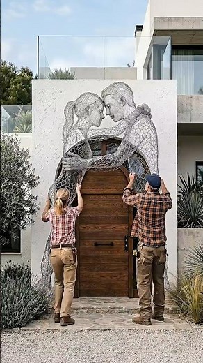 Romantic Floral Entrance Decor 🌸💕 Couple Frame Transformation #diy #homedecor