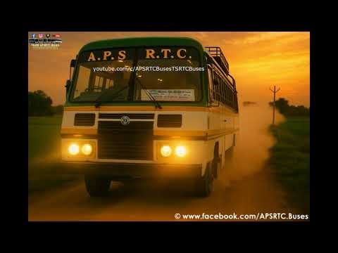 A 1987 year model APSRTC సెమి-లగ్జరీ బస్సు Aero-Dynamic model APSRTC SEMI LUXURY BUS.