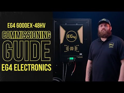 EG4 6000EX-48HV Commissioning Guide, Inverter to Battery Setup, Parallel Setup, 6000w Inverter