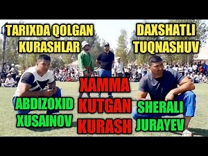 SHERALI JURAYEV VA ZOXID XUSAINOV DAXSHATLI TUQNASHUVI VA BROSOKLAR