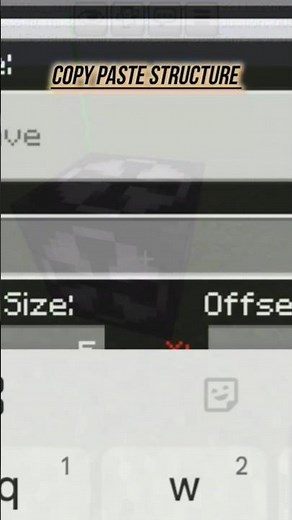 minecraft a copy paste structure tutorial#shortvideo.