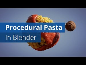 Procedural Pasta with Geometrynodes in Blender | Blender Tutorial