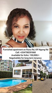 This apartment is available on riara road off Ngong rd, 2 min from...
