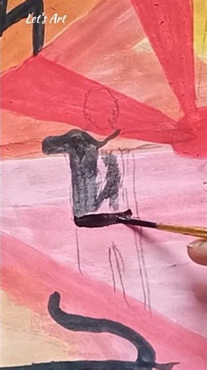 Easy Watercolor Drawing #shortsart #ArtShorts #shortscraft #shortsDIY #CreateWithMe