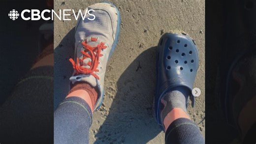 Clara Hughes completes West Coast Trail with one donated Croc after losing a runner