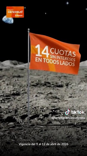Donde sea que estés, ahí estamos 🌛🚀 Compra en todos lados y paga en 14 cuotas sin intereses 💳 Para mayor información ingresa a www.tarjetacencosud.pe/promotion/14-csi/ #TarjetaCencosud #CuotasSinIntereses #trend