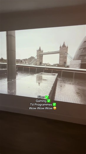 Turn any room into your own home cinema with the HY300 Pro projector 🎬🍿 Perfect for movie nights, watching your favourite shows or creating a big-screen experience from the comfort of your own home. Compact, convenient and ideal for cosy nights in, whether you’re watching in the bedroom or living room. Who needs a cinema when you can bring the experience home? 👀 #Projector #HomeCinema #BedroomSetup #TechFinds #MovieNight