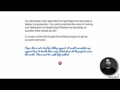 ACE-5, GCP Associate Cloud Engineer - cost estimation, pricing calculator