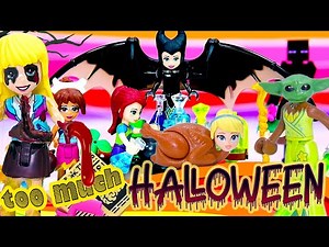 OoooooOOOOooo! It's Too Much Halloween with all the tricks & minidolls 🎃🍬 LEGO build compilation