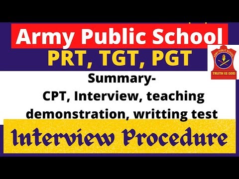 APS interview procedure | CPT tips |