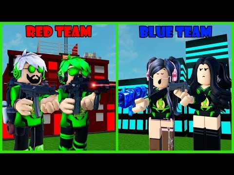 Perang Paling Sengit Antara Tim Bangunan Merah Vs Tim Bangunan Biru - Roblox Red VS Blue Tycoon