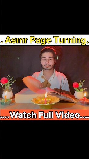 Asmr page turning in candle lights 🕯️ #asmr #asmrpageturning