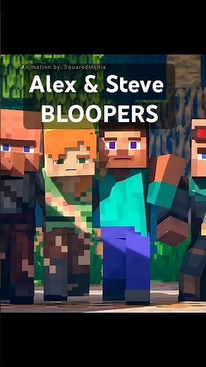 Alex and Steve Adventures - BLOOPERS (Minecraft Animation)