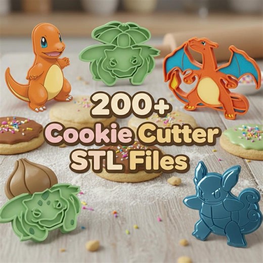 200  Cookie Cutter STL Files for 3D Printing - Etsy