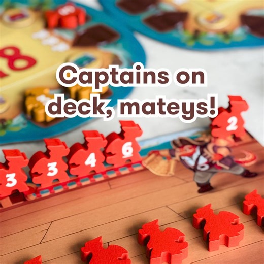 13K views · 45 reactions | Ahoy mateys! Get ready to island hop for pirate treasures in our new multiplication game. As the captain of your ship, you'll select two pirate dragons from your captain's board to multiply together on each island. Meet or come close to the island number without going over to plunder yer' opponent's treasures! | SimplyFun | Facebook