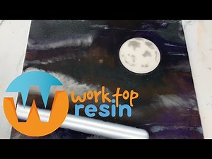 Epoxy Resin Night Sky and Moon Experiment