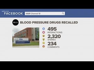 FDA recalls another blood pressure drug for possible cancer risk