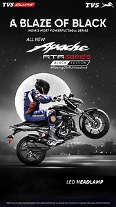 70 reactions | Experience best-in-class performance with Apache RTR 160 Series Black Edition with ride modes and Racing Digital Cluster. | TVS Apache | Facebook