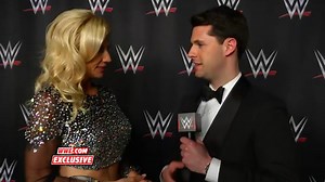 Alundra Blayze reacts after her WWE Hall of Fame induction speech: WWE.com Exclusive, March 28, 2015