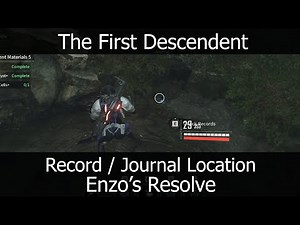 The First Descendant - Record / Journal Collectible Location - Vespers - Moonlight Lake - Enzo's