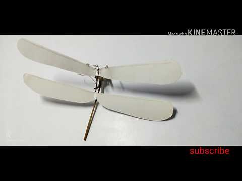 Home build mini dragonfly, insect type ornithopter
