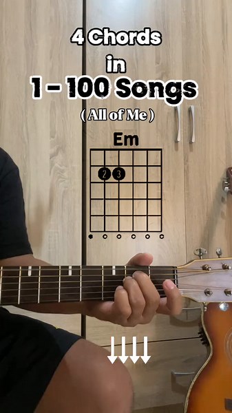 4 Chords for 100 Songs - Guitar Tutorial Part 1