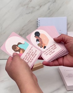 Set of Postpartum affirmation cards and Postpartum guided journal for new moms. Gift for mom, post partum recovery, post partum essentials and postpartum recovery kit