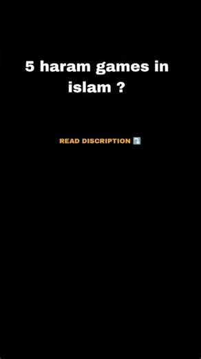 Read Discription ⤵️ Haram games ? #shorts #trending #islam