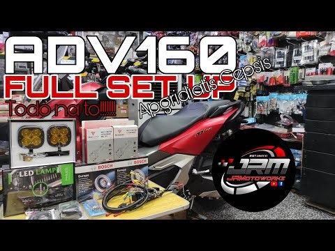ADV160 FULL SET UP | #JRMOTOWORKZ #AD160 #REDMOTOSHIELD #NIWRA #TDDLAZERGUN #PHILED45WATTS #MOTOWOLF