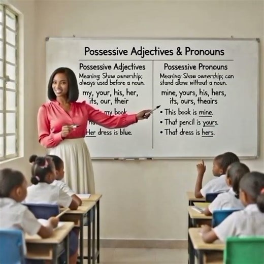 Possessive Adjectives vs Possessive Pronouns – Learn English FAST!