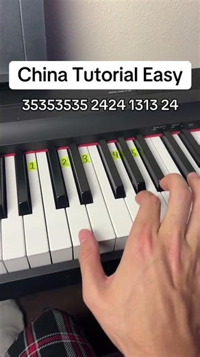 China Song Tutorial #piano #easy #pianotutorial
