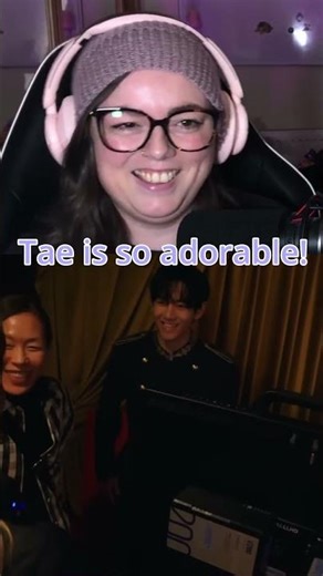 How is he THIS adorable?! #bts #btsreaction #taehyung