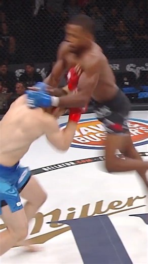 A straightaway flying knee he just couldn’t stop #Bellator #KO #FlyingKnee | Bellator MMA