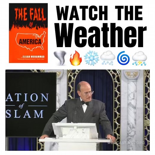 Watch The Weather! The full replay of the Sunday message delivered by Student Minister Ishmael Muhammad is now available https://webcast.noi.org/sunday-replay/ #NOISundays #Farrakhan | The Nation of Islam