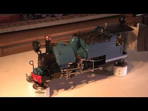 Roundhouse 16mm live steam Darjeeling locomotive - first firing out of the box in glorious 4K!