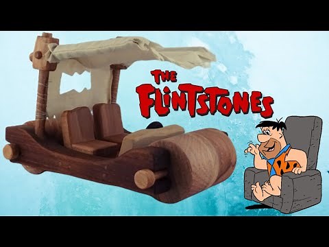 Flintmobile - Flintstone car out of wood - Yabba Dabba Doo