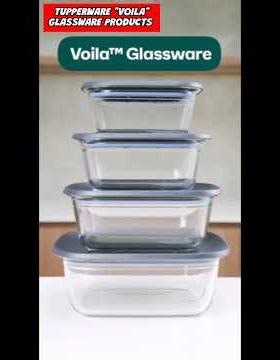"VOILA"GLASSWARE TUPPERWARE NEW LAUNCH,OFFERS EXPLANATION BY MANAGER
