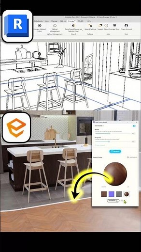 Revit + Enscape | Enscape Ai Material Generator #revit #enscape #architecture