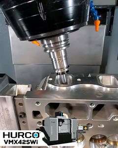 Some behind the scenes footage of the VMX42SWi 5-Axis machine in action. The new Hurco tip of the day video featuring this machine will be up soon. For more information visit www.hurco.com #cncmachining #hurco #manufacturing #technology #5axis | Hurco Companies Inc.